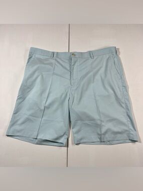 Peter Millar Golf Shorts Crown Sport Logo Blue Striped Performance Men’s 42